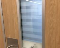 Vistamatic vision panel in closed position