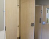 Double Action Offset Bi-Fold Bariatric door set for ensuites where wider access is required.